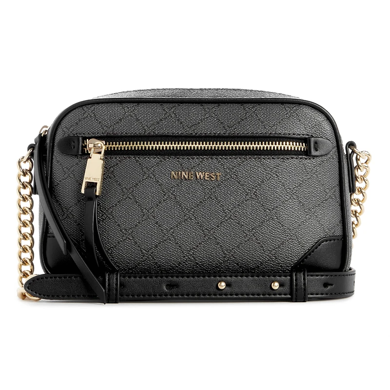Brooklyn Crossbody Camera Onyx Logo