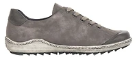 Grey Lace Shoe Side Zip