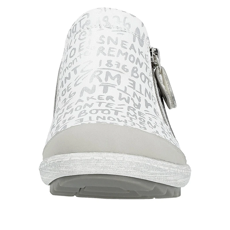White Side Zip Slip On