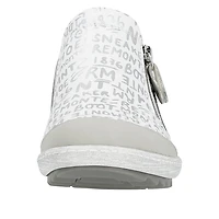 White Side Zip Slip On