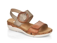 Tan Metallic Sandal