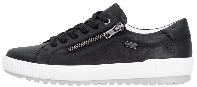 Black Lace Up W Side Zip