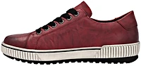 Red Lace Up W Side Zip