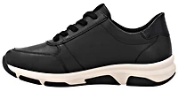 Black Lace Up W Side Zip