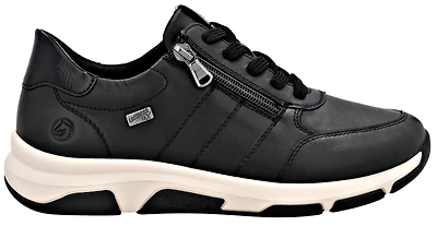 Black Lace Up W Side Zip
