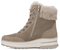 Beige Lace Up Boot