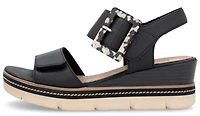 Black 2 Strap Wedge