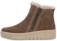 Beige Side Zip Ankle Boot