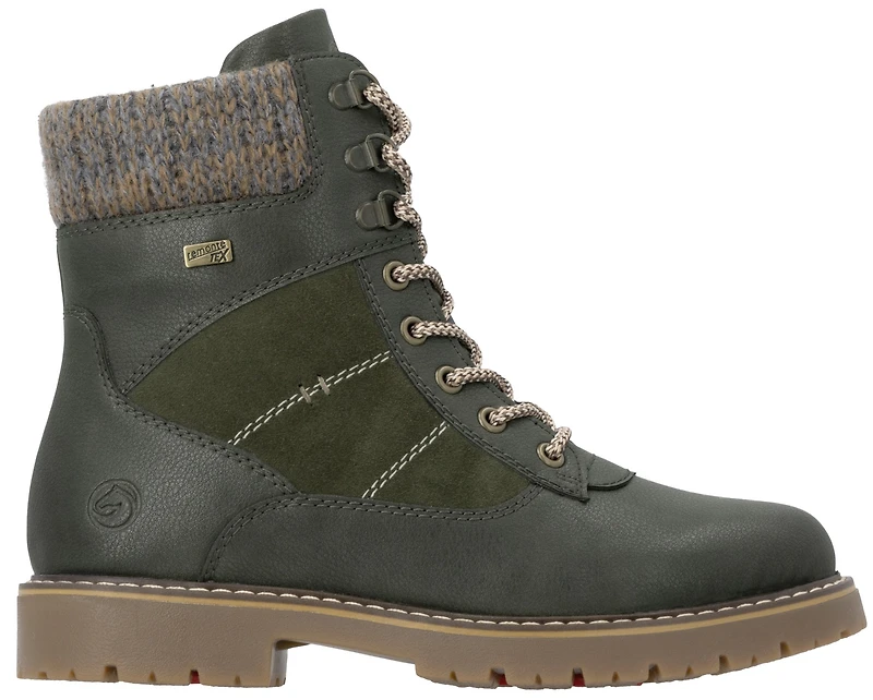Leaf Green Lace Up Boot