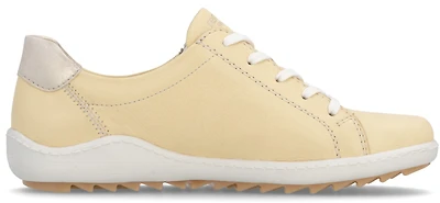 Yellow Lace Up W Side Zip