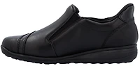Black Slip On W Side Zip