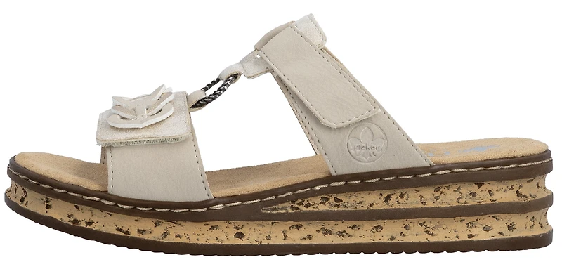 White/Black/Tan Wedge