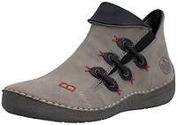 Grey Side Zip Boot