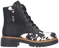Blk/Wht Lace Up Boot