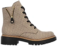 Beige Lace Up Boot