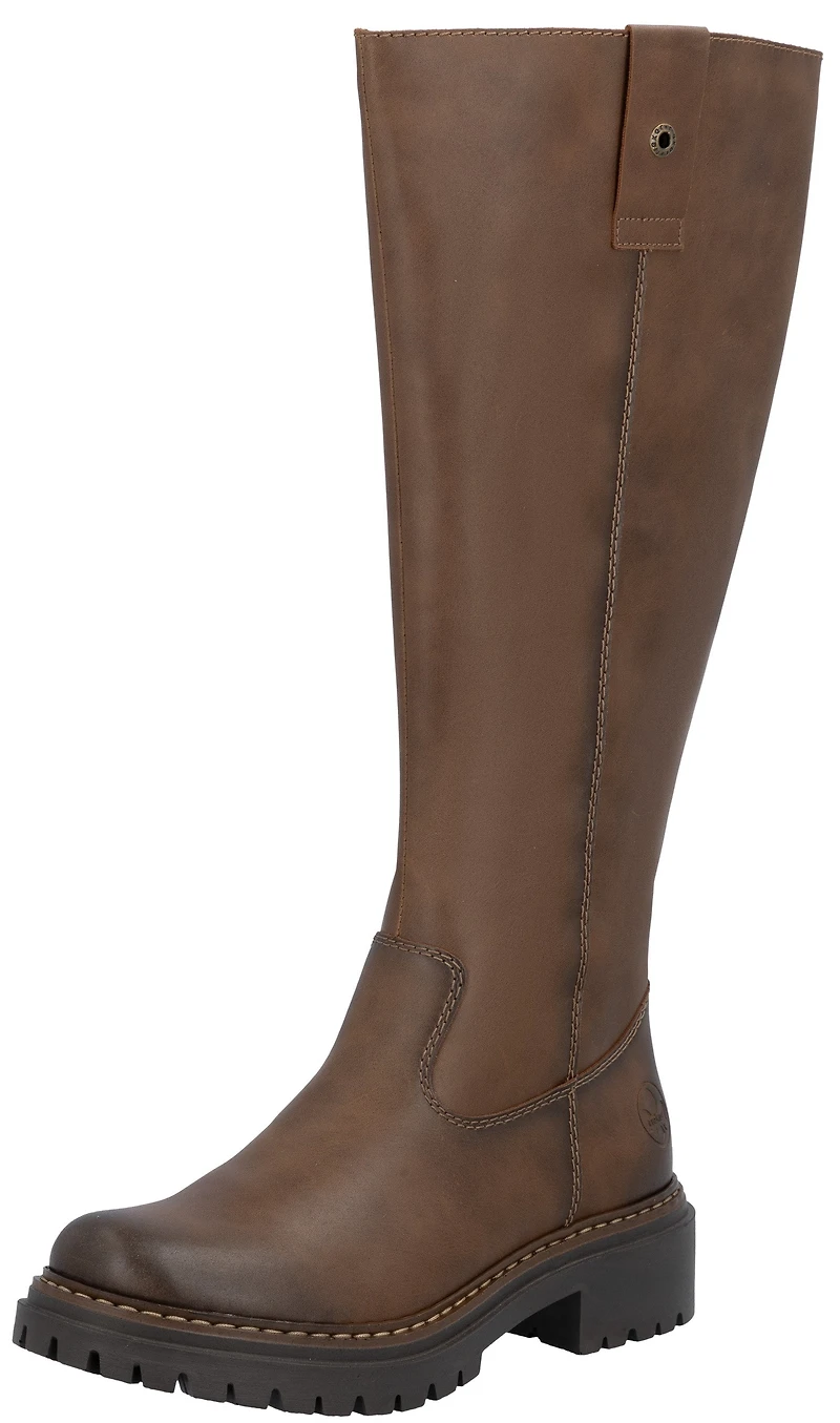 Brown Tall Side Zip