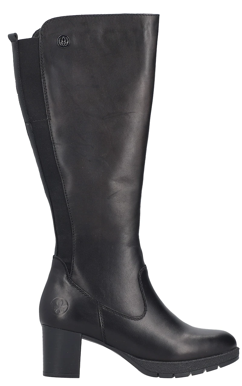 Black Tall Heeled Boot