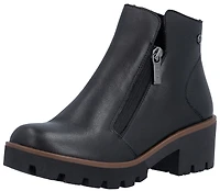 Black Ankle Side Zip Boot