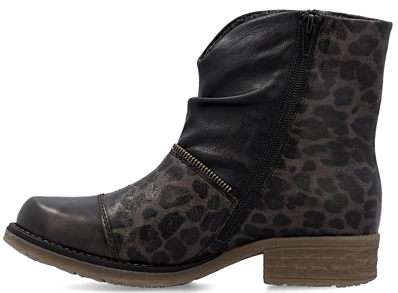 Grey Side Zip Boot
