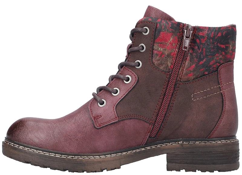 Red Lace Up Boot