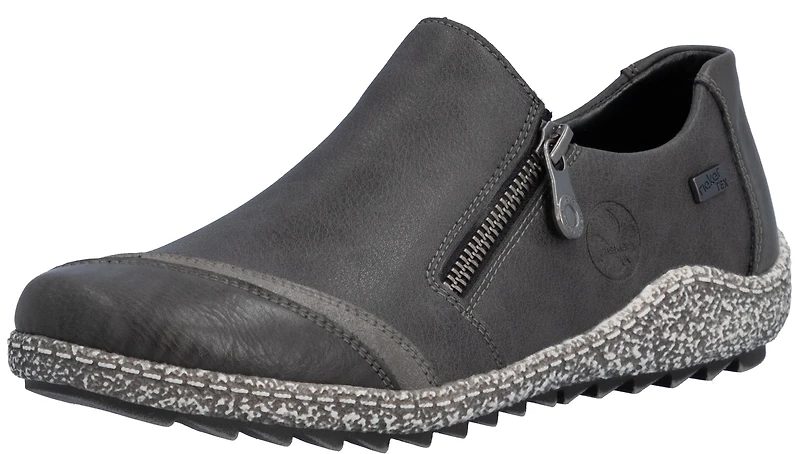 Grey Side Zip Shoe
