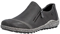 Grey Side Zip Shoe