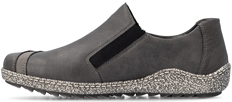 Grey Side Zip Shoe