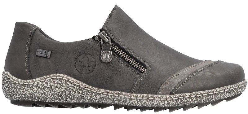 Grey Side Zip Shoe