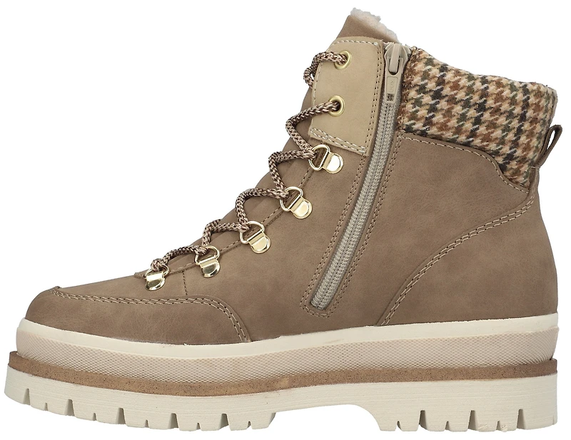 Natural Lace Up Boot