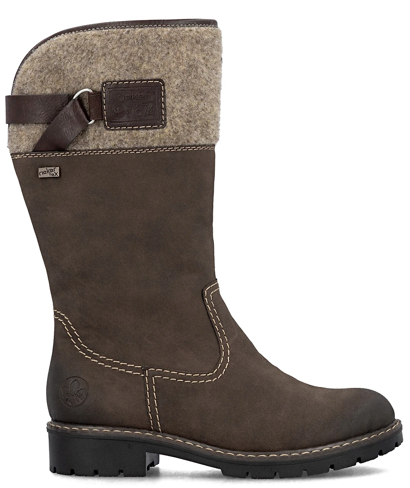 Brown Tall Side Zip Boot