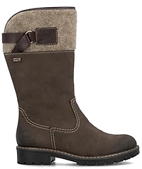 Brown Tall Side Zip Boot
