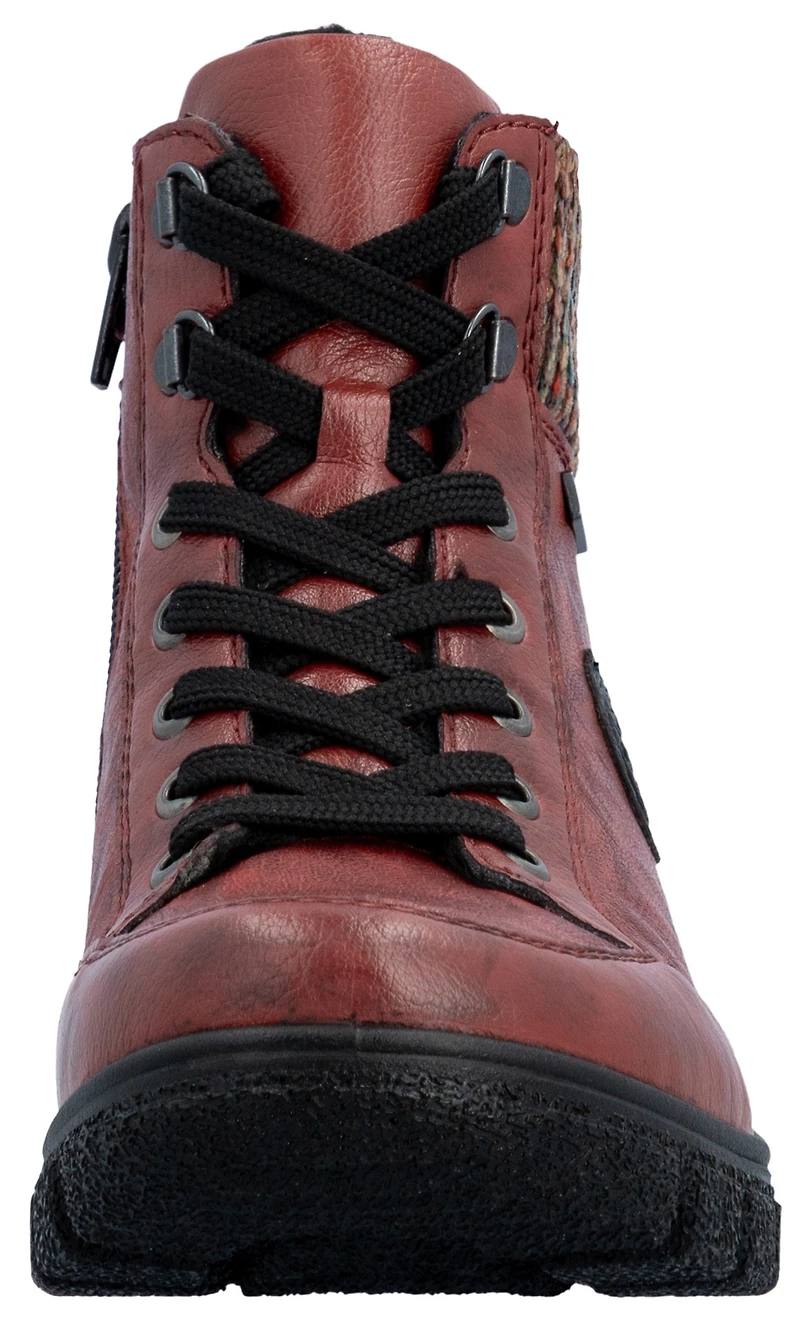 Red Lace Up Boot