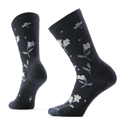 Women's Everyday Garden Gala Crew Socks Charcoal