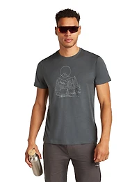 M Merino 150 Tech Lite SS Tee Sunset Camp Obsidian