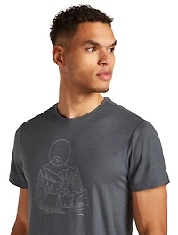 M Merino 150 Tech Lite SS Tee Sunset Camp Obsidian