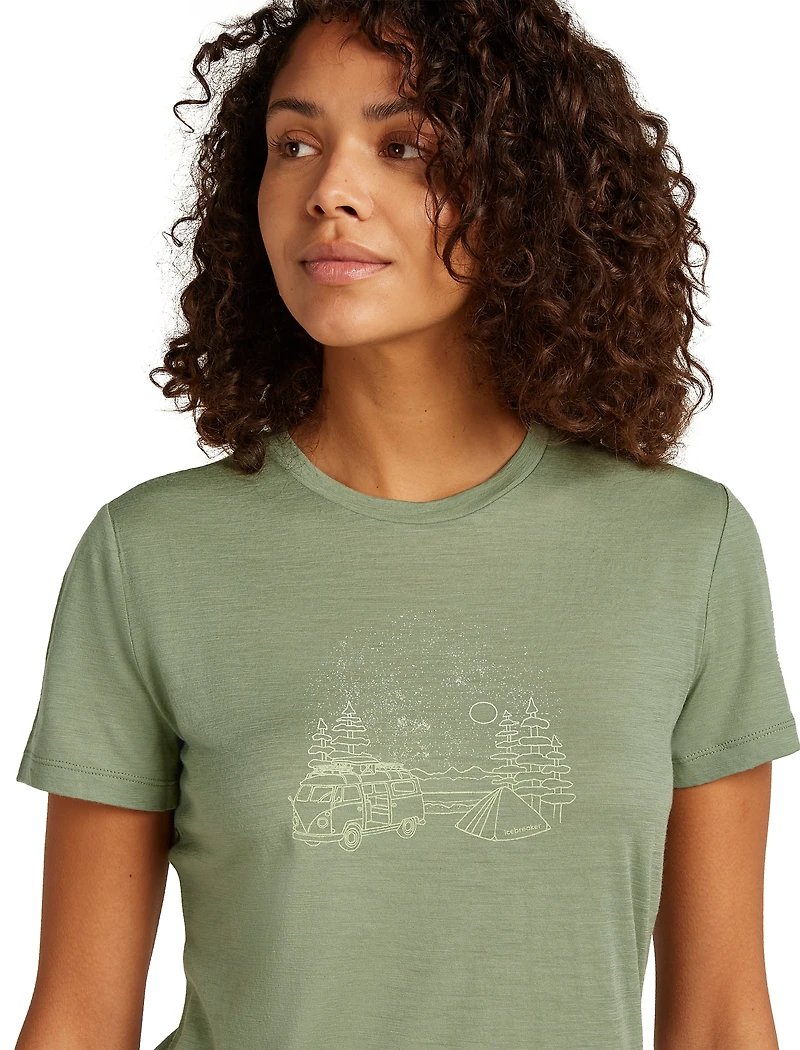 W Merino 150 Tech Lite SS Tee Van Camp Lichen