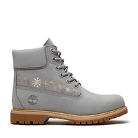 Womens 6inch Lace-up WP Boot Light Grey