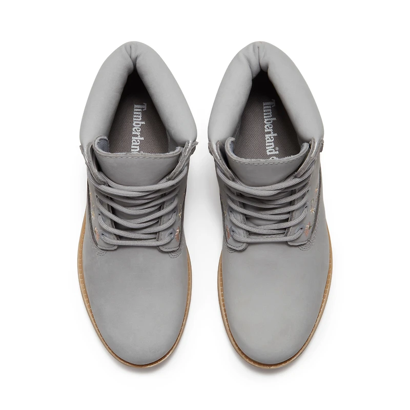 Womens 6inch Lace-up WP Boot Light Grey