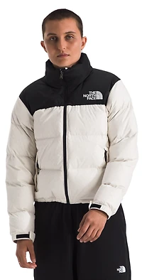 Women's 1996 Retro Nuptse Jacket White Dune/Tnf Black-r