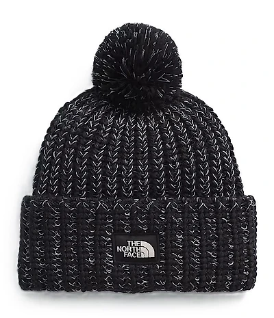 Cozy Chunky Cabin Beanie TNF Black/White Dune