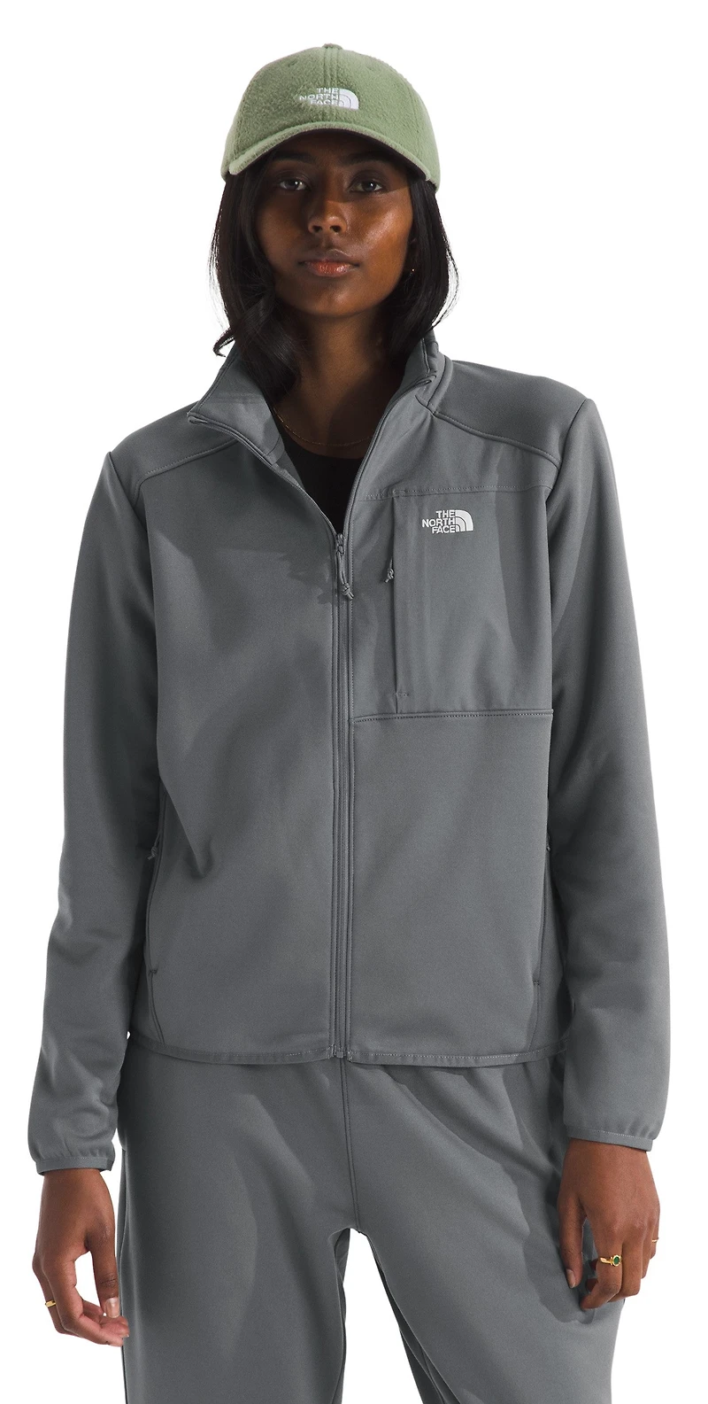 Women's TNF Performance Fleece Full Zip Jacket Smoked Pearl