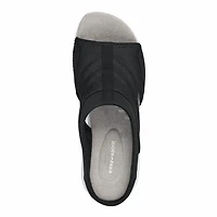 Traciee2 - Jet Black Mesh Micro Suede