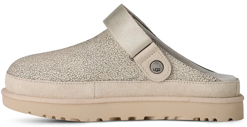 Womens Goldenstar Crackle Clog White