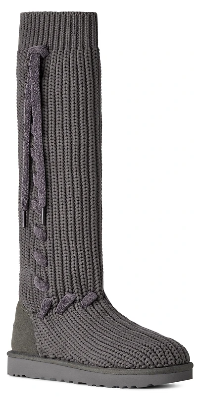 W Classic Tall Whipstitch Knit Charcoal