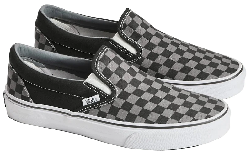 U Classic Slip On Black Pewter Checkerboard