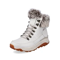 White Wool Lined Boot