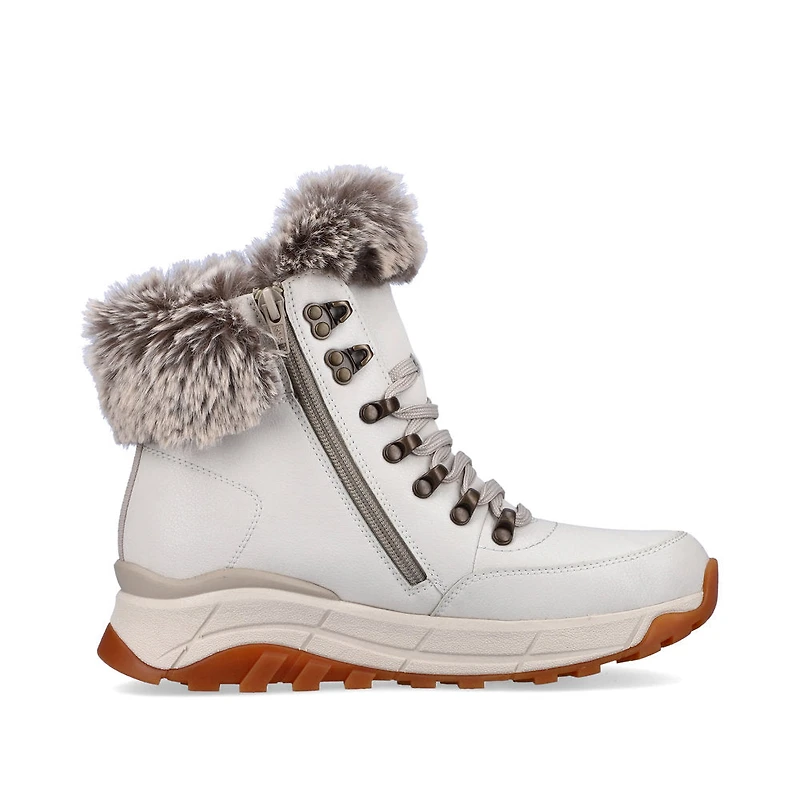 White Wool Lined Boot