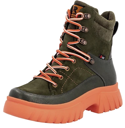 Khaki Lace Up Boot