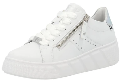 White Lace Up Side Zip