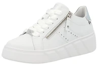 White Lace Up Side Zip